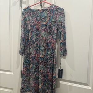 NWT Tommy Hilfiger Multicolor Paisley Dress